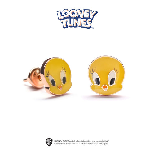 Load image 1 in gallery view. Aurora Anting Emas Anak 18K - Looney Tunes 03 Gold Earring