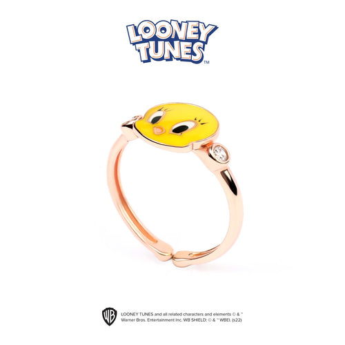 Load image 1 in gallery view. Aurora Cincin Emas Anak 18K - Looney Tunes 00001