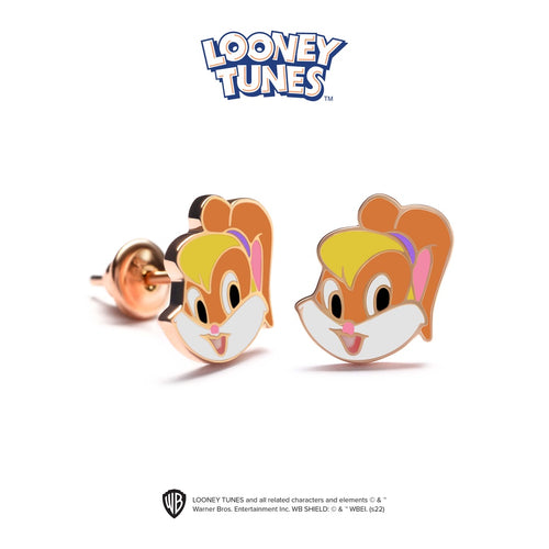 Load image 1 in gallery view. Aurora Anting Emas Anak 18K - Looney Tunes 01 Gold Earring